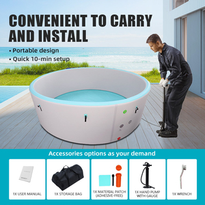 Tùy chỉnh kích thước 6-8 người giải trí gia đình Inflatable hồ bơi bán buôn cho các nhà bán lẻ - Product Image 6