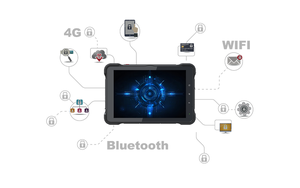 Tableta resistente montada en vehículo Android 13 DE 10 pulgadas, 1200NITs, IP67, 4G, LTE, GNSS, entrada analógica Bluetooth para integración de gestión de residuos - Product Image 5