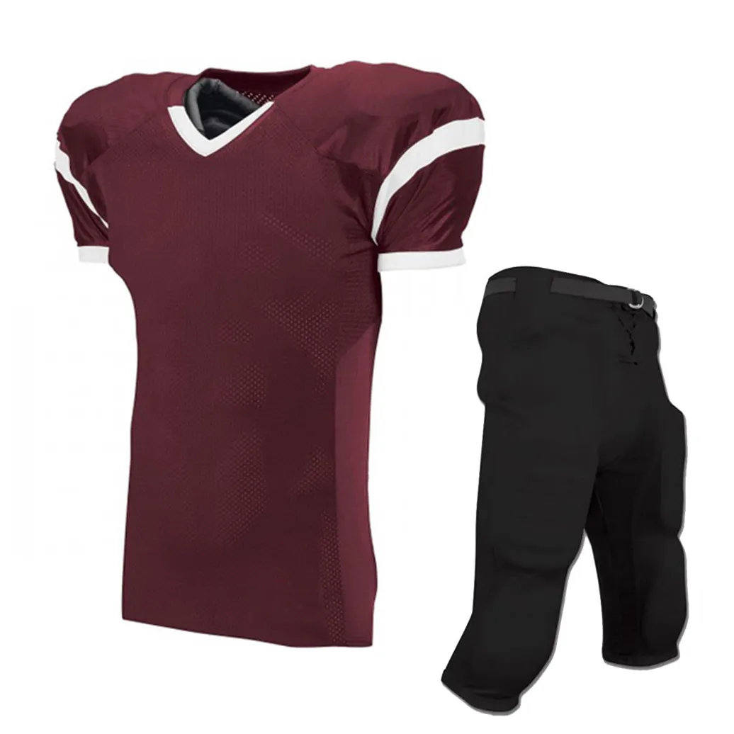 Uniforme Football Américain Professionnel En Gros Fait Sur Mesure Plaine Hommes Design Classique Joueurs De Football Américain Uniforme