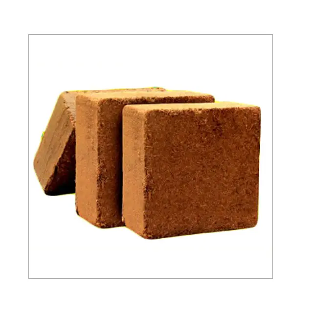 Vendita al dettaglio coco peat 5kg blocks Coconut Coir Brick/Cocopeat Blocks/Coco Peat Blocks Dry Cocopeat Blocks Chips Block