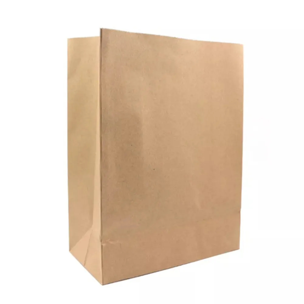 Saco de papel personalizado sos em papel de embalagem, com seu próprio logotipo e impressão de papel de alta qualidade para embalagens de alimentos de mercearia