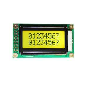 Display lcd 8x2 caratteri giallo-verde retroilluminazione molto piccola 0802 modulo display lcd monocromatico - Product Image 1