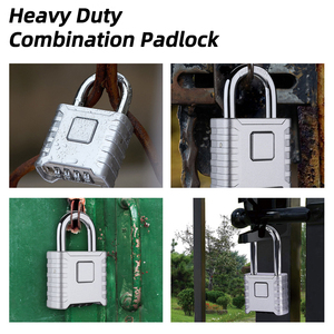 Factory Short Long Shackle <strong>Bottom</strong> <strong>Code</strong> Push Button 4 Digit Combination Padlock for Gate - Product Image 4