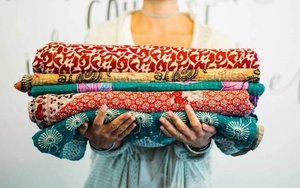 Bán Buôn Cổ Điển Boho Kantha Mền Cổ Ấn Độ Sari Quilt Kantha Ném Chăn Bông Giường Đôi Trải Giường Cho Khách Sạn Sử Dụng - Product Image 5