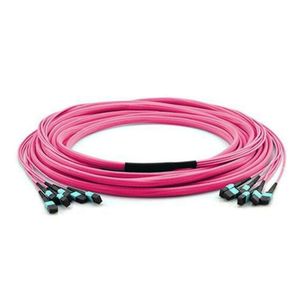 24x3 72 núcleos OM3/OM4 multimodo MTP MPO Cable troncal de fibra óptica Breakout Fanout Patch Cord para grandes centros de datos Redes usadas - Product Image 3