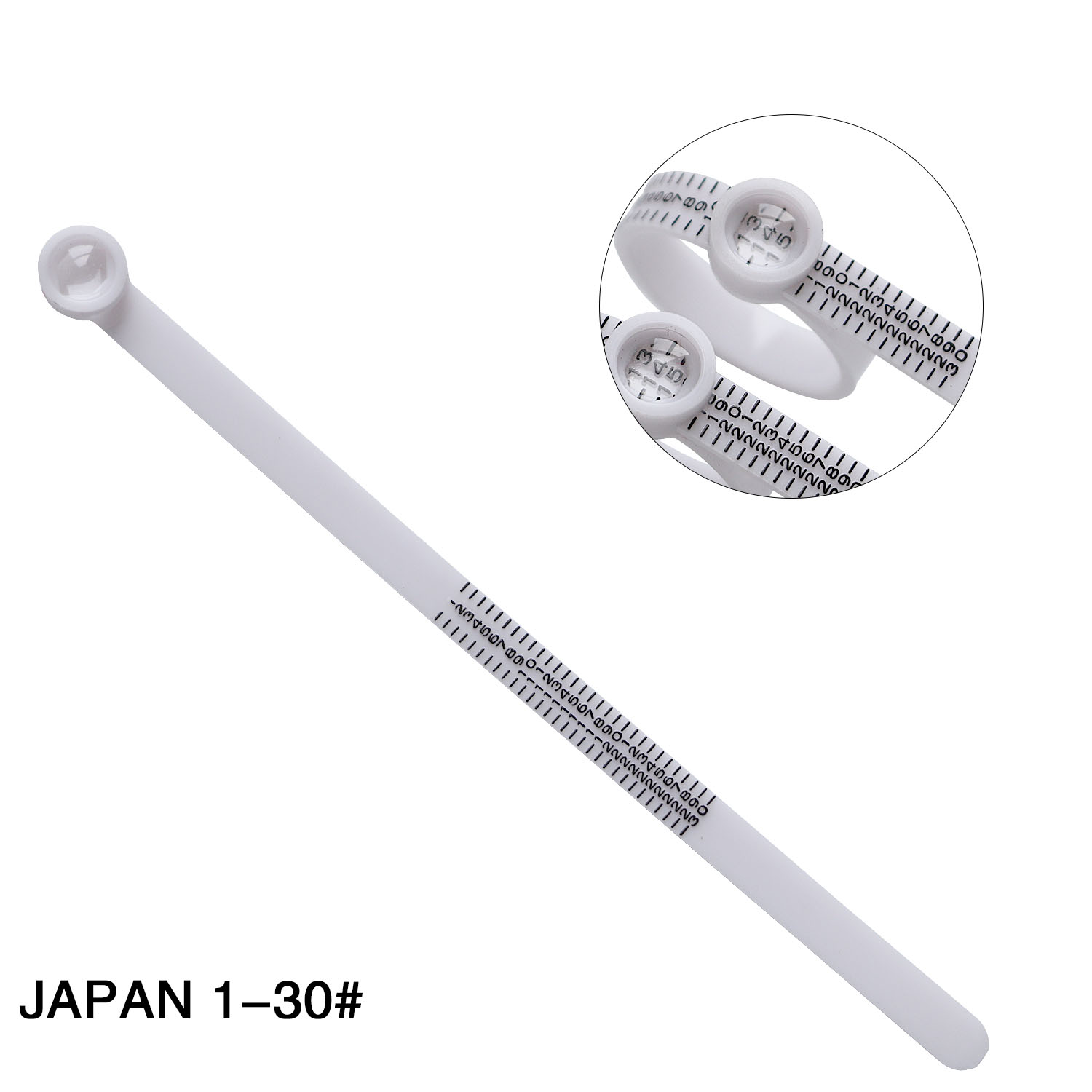 Mètre à anneaux taille UE avec loupe