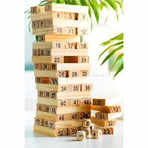 Colorful Entertaining Family and Friends <strong>Fun</strong> <strong>Game</strong> Wooden Block Stacking <strong>Games</strong> With Customization DIY Wood Tower Building <strong>Game</strong> - Product Image 2