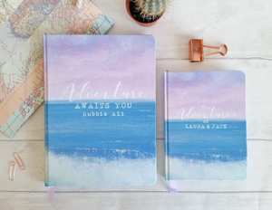 LABON A6 diario di viaggio Notebook fatto a mano il mio Design delle onde del mare personalizza il tuo taccuino di testo - Product Image 5