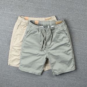 Özel rahat şort Slim Fit Trend <span class=keywords><strong>Capris</strong></span> erkek çok yönlü düz erkek kargo şort