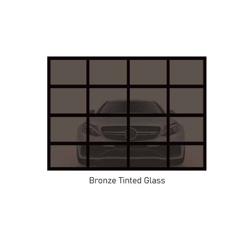 Verre teinté bronze