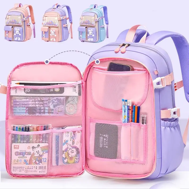 Borsa da scuola per bambini primari all'ingrosso zaino leggero per bambini zaino impermeabile Kawaii zaino di grande capacità per bambini