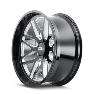 热销产品新款铸铝车轮9115 GB-M 28x12铣削光泽黑色