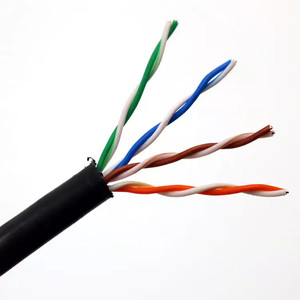Hochwertiges CAT6A UTP-Netzwerk kabel 23AWG mit HDPE-Isolierung PEHD-Mantel 8 Adern 4 Paar Kupfer für die Kommunikation im Freien