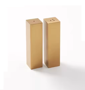金属製スプリンクラー塩ペッパーシェーカー2個セット家庭用キッチン用品ダイニングテーブルデコサービング使用 - Product Image 4