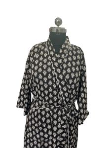 Lüks ipek kadın kat-uzunluk bohem tarzı <span class=keywords><strong>Kimono</strong></span> Robe zarif çiçek baskı hafif Boho <span class=keywords><strong>Chic</strong></span> Loungewear