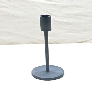 小金属烛台，用于锥形蜡烛黑色烛台，用于圣诞场合的餐桌中心 - Product Image 2