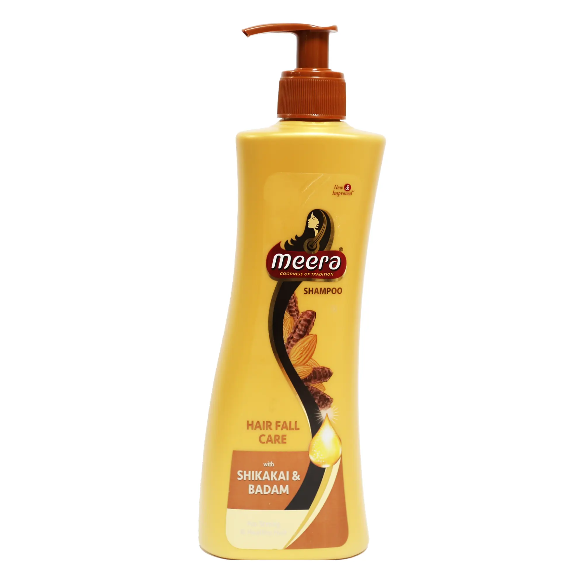 שמפו צמחים מירה 340 מ""ל 100% איכות טבעית טיפוח נשירת שיער לגברים ולנשים עם שיקאקי ושקדים