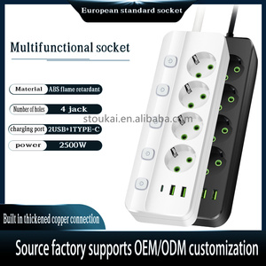 Stylish and <strong>Functional</strong> Power Supply Durable Power Strip Extension <strong>With</strong> <strong>USB</strong> and <strong>Multi</strong> Outlet - Product Image 2