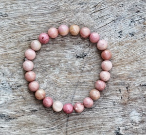 Erkek ve kadın Rhodonite bilezik paslanmaz çelik takı şifa koruma cesaret teşvik sinirleri anksiyete hediye erkekler yatıştırır - Product Image 1