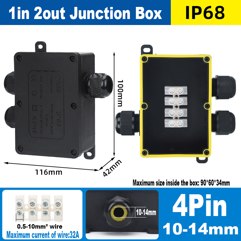 1in 2out large 4pin(10-14mm)