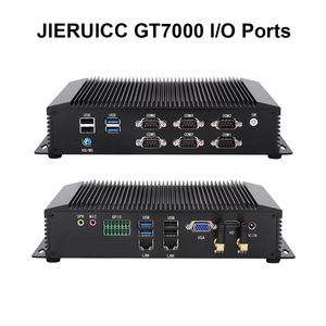 PC industrial sin ventilador 4G LTE 8USB 6COM RS232/485 LAN dual Win10/11 Linux preinstalado automatización de fábrica Edge DDR4 AU/US
