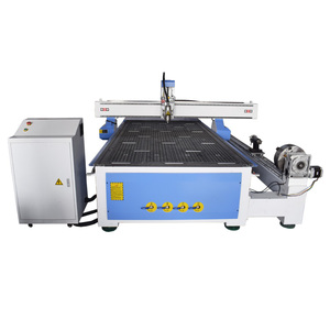 Popular 4 Axis <strong>CNC</strong> <strong>Router</strong> Side <strong>Rotary</strong> Wood Engraving for Flat Cylinder Work Pieces Featuring <strong>DSP</strong> Syntec Mach3 NC Studio <strong>Control</strong> - Product Image 1