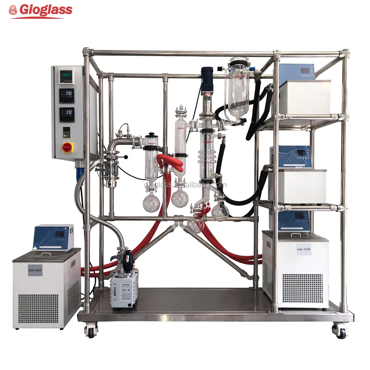 Aparelho de distilação de película limpada/distilação molecular curta/destilação molecular cardanol