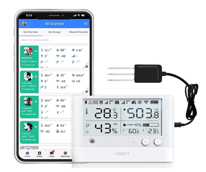 WS1 Pro Wifi Medidor de temperatura Sensor de humedad Monitor USB con pantalla LCD Sensor ambiental
