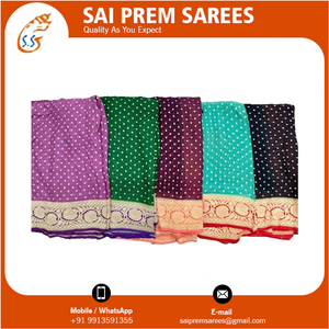 Yüksek talep hint ve pakistan giyim saf Khaddi Georgette Saree hint üretimi - Product Image 2