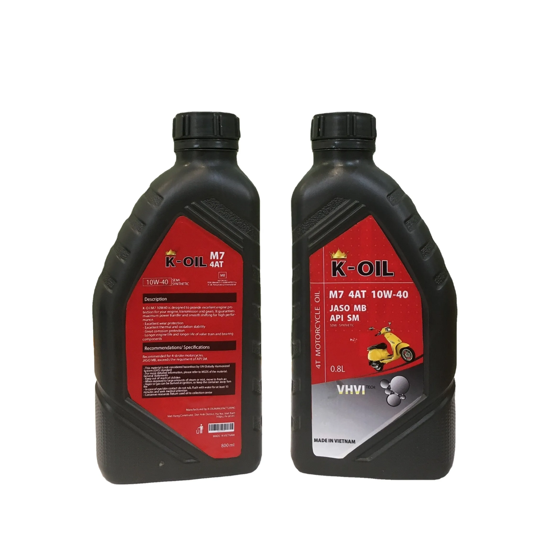 K-Oil M7 4AT Motoröl JASO MB API SM 20W-40 stabile Oxidation halb synthetisches Motoröl mit hohem Standard, niedriger Preis für 4-Takt