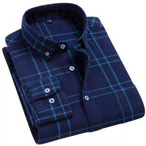 Mais novo Moda Custom Logo Printing Homens Flanelas Camisas fácil desgaste confortável respirável camisas dos homens com seu próprio <span class=keywords><strong>design</strong></span> de logotipo
