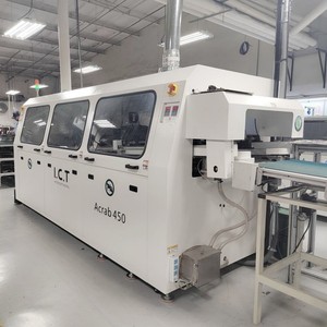 Transportador de inspección I.C.T SMT Cargador de ondas Transportador de soldadura de 2025 ondas con sistema de descarga de entrada y salida de cubierta Venta al por mayor de China - Product Image 3