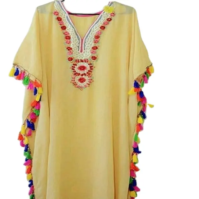 Abaya Trang Phục Đám Cưới Nữ Hồi Giáo 2023 Farasha Kaftan Áo Dài Tay Đính Cườm Làm Việc Hồi Giáo Abaya