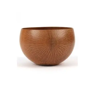 Vintage teak coconut shell design wooden bowl mainly used in serving dry fruits and mouth refreshments in hotels and home