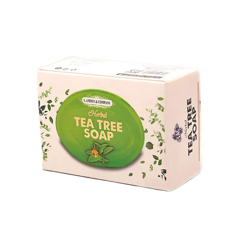 Savon à l'arbre à thé-115g Contrôle de l'huile Anti-acné Beauté naturelle apaisante aux huiles essentielles Savons de toilette