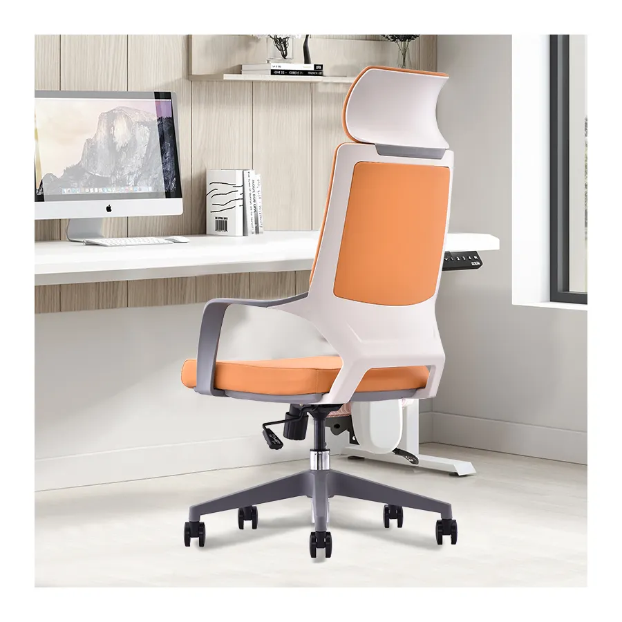 Silla de oficina ergonómica de alta calidad, sillón ejecutivo de cuero real, venta al por mayor