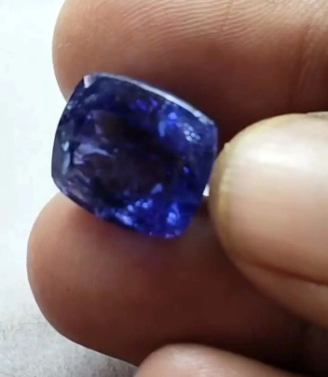 Il migliore per i gioielli utilizza gemme di zaffiro blu rettangolo di pietra sfaccettata gemme sciolte lisce per gioielli ad anello per il regalo del Festival