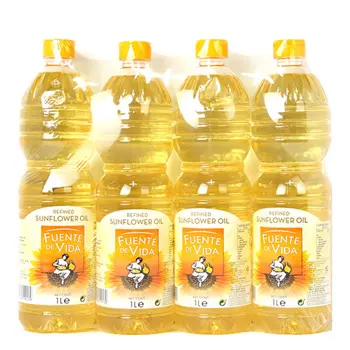 El aceite de girasol refinado de Ucrania a granel más vendido 100% aceite de flor de sol puro para cocinar aceite de girasol etiquetado y sin etiquetar-