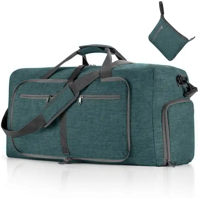 Bolsa de viagem duffel grande dobrável, bolsa de sacola de viagem fofa com grande capacidade multifuncional design personalizado para crianças