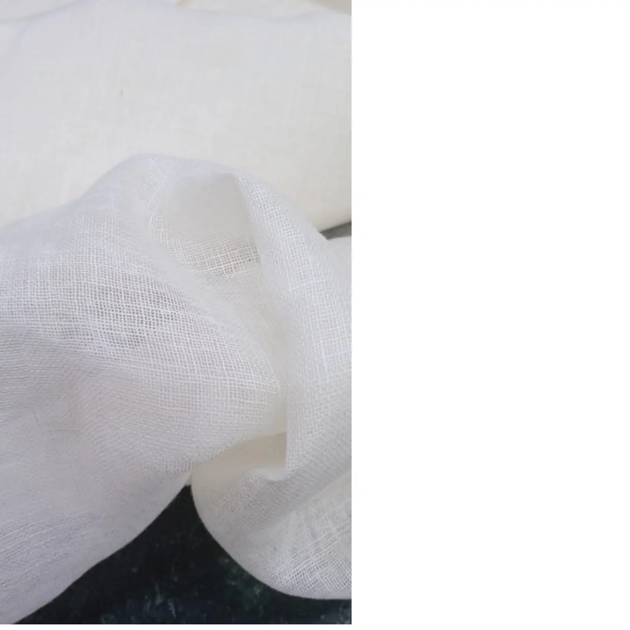 홈 퍼니 싱 원단으로 재판매하기에 적합한 커튼 및 홈 데코레이션에서 사용하기에 이상적인 맞춤형 투명한 린넨 원단