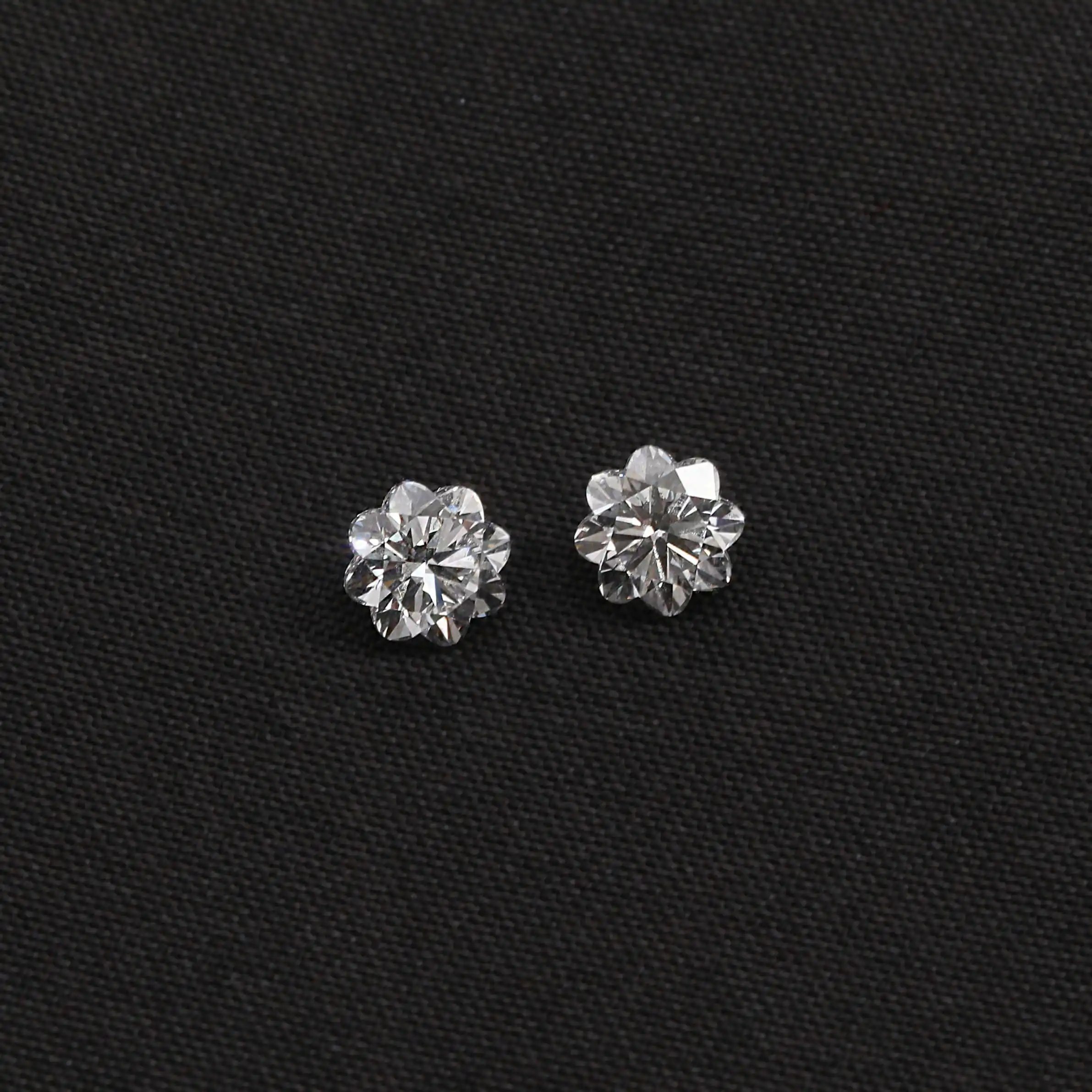 1-1 CT chaque paire de diamants de laboratoire de coupe florale paire assortie pour boucles d'oreilles ou pour bague de fiançailles CVD Lab Made Diamond for Gift