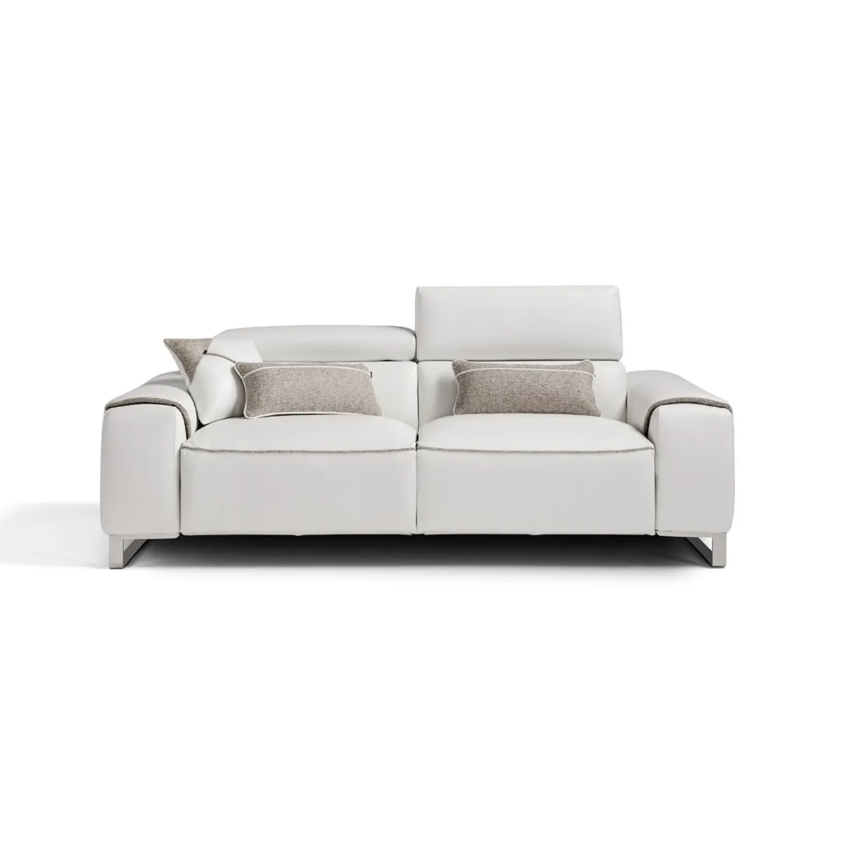 Sofá cama de cuero hecho en Italia de alta calidad, colchón cómodo convertible plegable, sofá moderno
