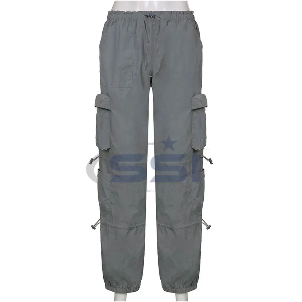 Pantalones deportivos de tela para correr para mujer, pantalones de chándal atléticos de secado rápido con bolsillos, pantalones de ejercicio, ropa de calle informal