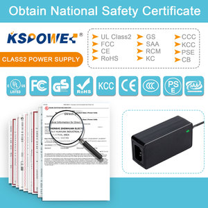Adaptador de potencia de salida de entrada 100-240V Adaptador de CA CC 9V 3a con certificación Ce Ul Kc Saa Cb Gs