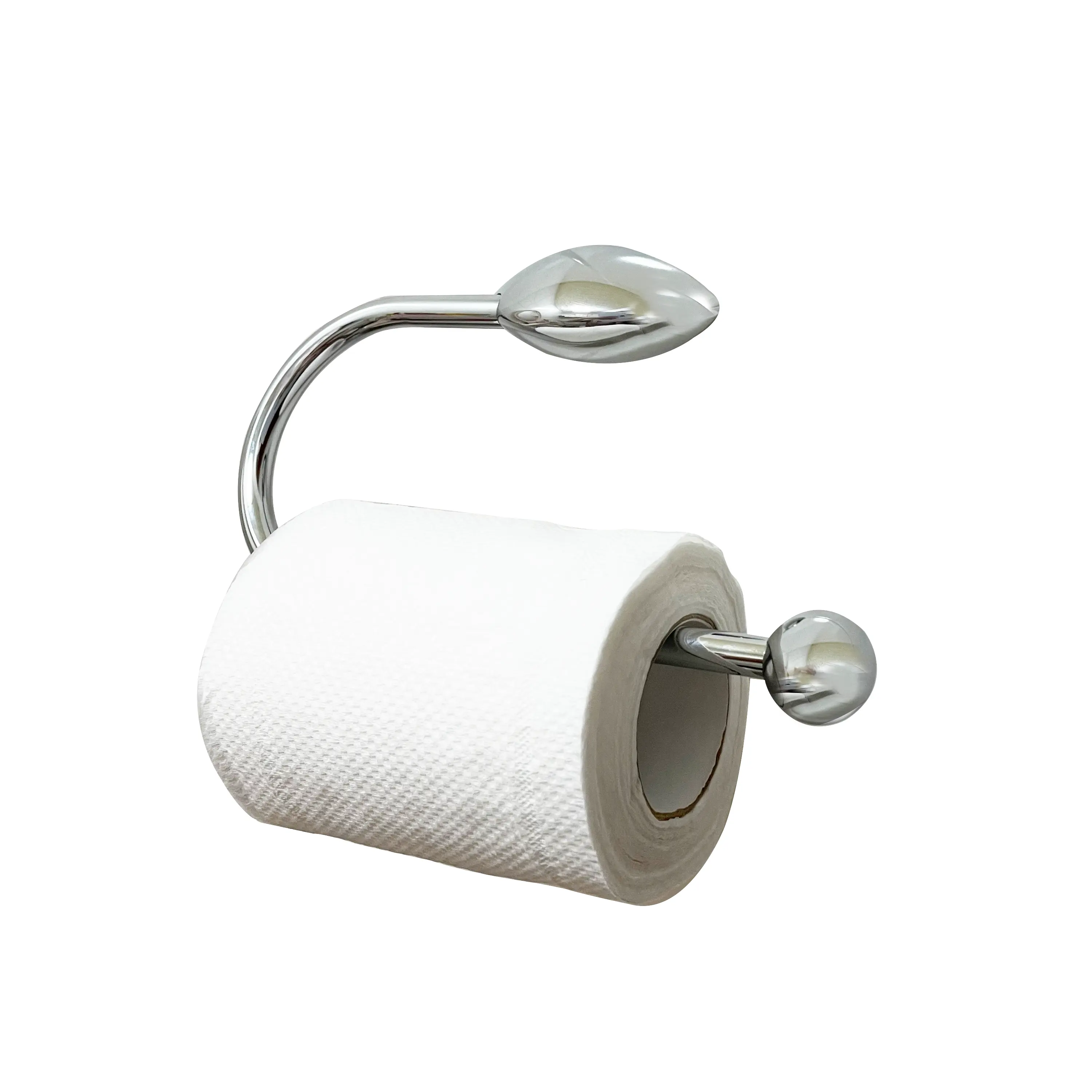 Porta carta igienica in tessuto per doccia a binario singolo