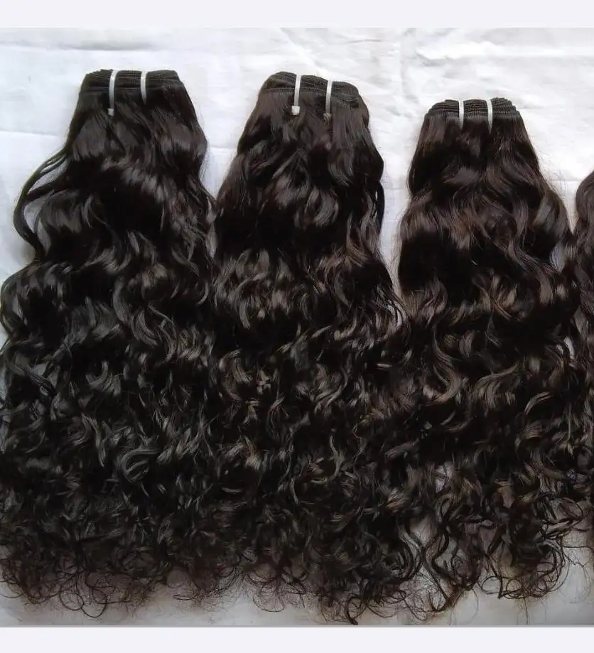 Cabello 100% virgen brasileño para mujeres y niñas, pelo indio sin procesar, cutículas alineadas, precio al por mayor