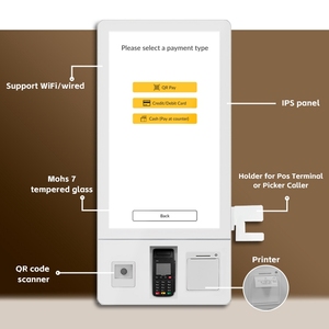 レストラン病院または銀行のためのタッチ画面金属スタンディングオーダーシステム付きワイヤレスAndroidキュー管理キオスク - Product Image 3