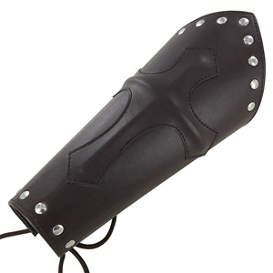 Bowman'ın deri rönesans harp Bracer LARP fuarları sahne yapımları için Set-el işi deri el sanatları - Product Image 1