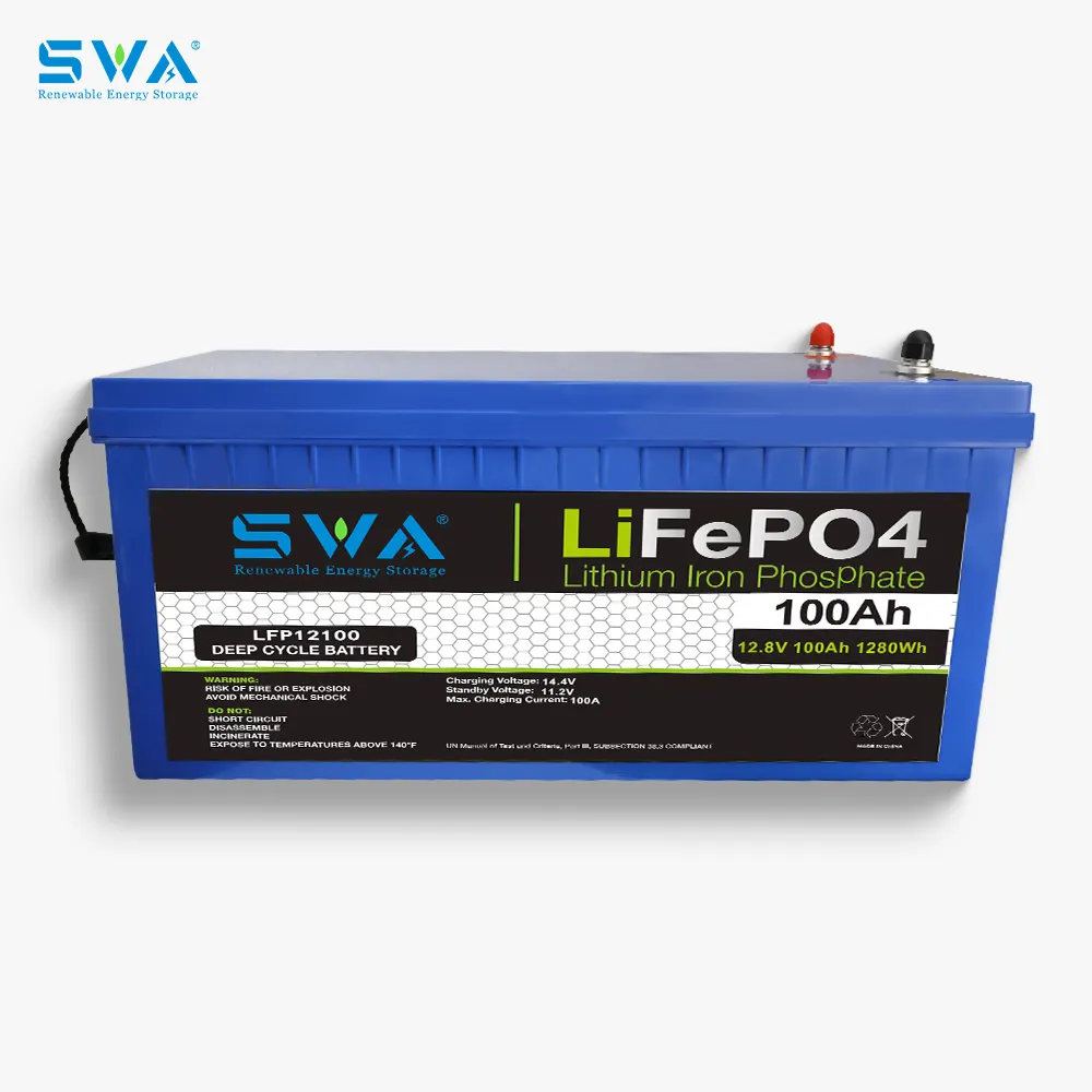 IP65 imperméabilisent les batteries de rechange d'acide de plomb d'ion de lithium de 12 volts Lifepo4 batterie de 12 V 50Ah 100Ah 150Ah 200Ah Lifepo4