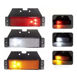 อุปกรณ์เสริมไฟรถยนต์3ดวงสำหรับรถพ่วง LED สีเหลืองอำพันสีแดงไดโอดสีขาว - Product Image 4